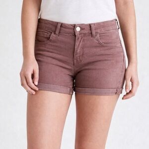 Mossimo Blush Pink Cuffed Denim Shorts – Women’s 18 Mid-Rise
